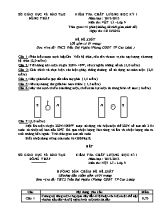 Đề đề xuất kiểm tra chất lượng học kỳ I môn Vật lý Lớp 9 - Năm học 2012-2013 - Trường THCS Trần Đại Nghĩa (Có đáp án)